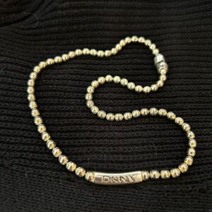 DKNY Gold Beaded Necklace